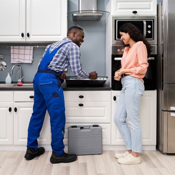 can you provide an estimate for cooktop repair before beginning any work in Carbonado